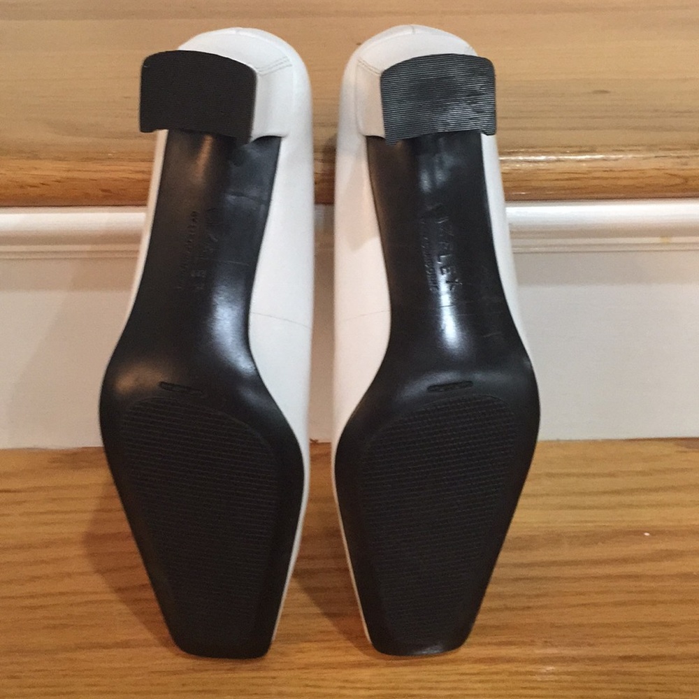 White size 8 1/2M pumps; like new